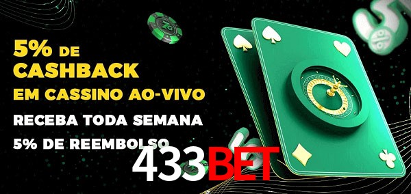 Promoções do cassino ao Vivo 433bet